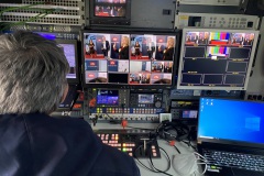 Blick aus dem Ü-Wagen von ntv